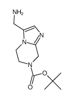 tert-butyl 3-(aminomethyl)-5,6-dihydroimidazo[1,2-a]pyrazine-7(8H)-carboxylate结构式