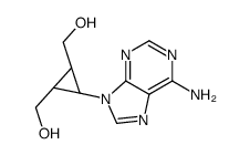 [(1R,3S)-2-(6-aminopurin-9-yl)-3-(hydroxymethyl)cyclopropyl]methanol Structure