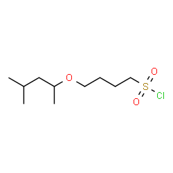 4-((4-甲基戊-2-基)氧基)丁烷-1-磺酰氯结构式