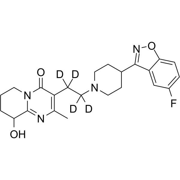 5-Fluoro Paliperidone-d4结构式
