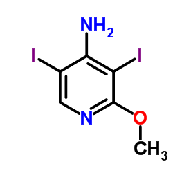 3,5-Diiodo-2-methoxy-4-pyridinamine Structure