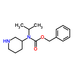 Benzyl isopropyl(3-piperidinyl)carbamate Structure