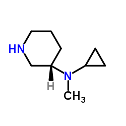(3S)-N-Cyclopropyl-N-methyl-3-piperidinamine Structure