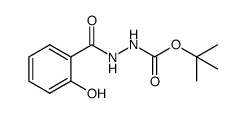 tert-butyl 2-(2-hydroxybenzoyl)hydrazinecarboxylate结构式