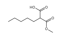 2-(methoxycarbonyl)heptanoic acid Structure