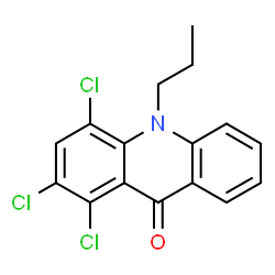 9(10H)-Acridinone,1,2,4-trichloro-10-propyl-结构式