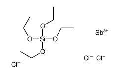 tetraethyl silicate,trichlorostibane Structure