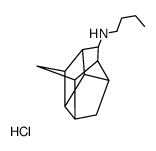 8-(Butylamino)pentacyclo(5.4.0.0(sup 2,6).0(sup 3,10).0(sup 5,9))undecane hydrochloride结构式