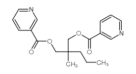 2-methyl-2-propylpropane-1,3-diyl dinicotinate Structure