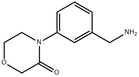 4-[3-(Aminomethyl)phenyl]morpholin-3-one结构式