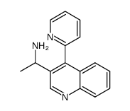 1-(4-(pyridin-2-yl)quinolin-3-yl)ethanamine结构式