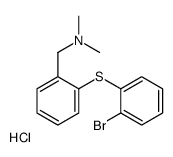 1-[2-(2-bromophenyl)sulfanylphenyl]-N,N-dimethylmethanamine,hydrochloride Structure