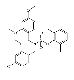 2,6-dimethylphenyl bis(2,4-dimethoxybenzyl)sulfamate Structure
