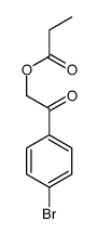 [2-(4-bromophenyl)-2-oxoethyl] propanoate结构式