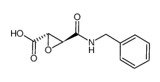 (2S,3S)-3-(3-benzylcarbamoyl)oxirane-2-carboxylic acid Structure