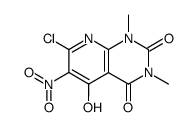 7-Chloro-5-hydroxy-1,3-dimethyl-6-nitro-1H-pyrido[2,3-d]pyrimidine-2,4-dione结构式