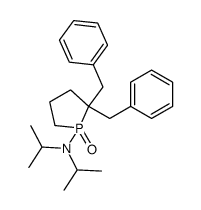 1-(N,N-diisopropylamino)-2,2-dibenzyl-1-oxophospholane Structure