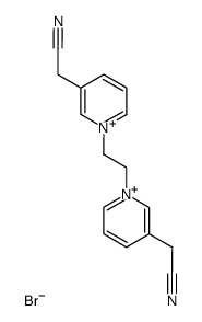mono(1,1'-(ethane-1,2-diyl)bis(3-(cyanomethyl)pyridin-1-ium)) monobromide Structure
