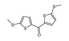 bis(5-methylsulfanylthiophen-2-yl)methanone结构式