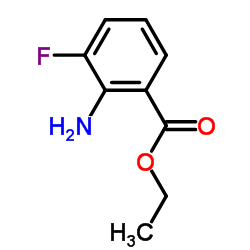 Ethyl 2-amino-3-fluorobenzoate结构式