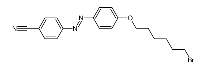 (E)-[4-(6-bromohexyloxy)phenyl](4-cyanophenyl)diazene Structure