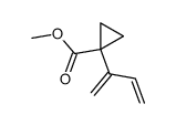 Cyclopropanecarboxylic acid, 1-(1-methylene-2-propenyl)-, methyl ester (9CI) structure