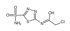 2-chloro-N-(5-sulfamoyl-1,3,4-thiadiazol-2-yl)acetamide Structure