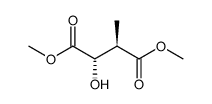 methyl erythro-2-hydroxy-3-methylbutane-1,4-dioate结构式