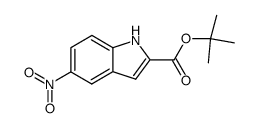 t-butyl 5-nitroindole-2-carboxylate结构式