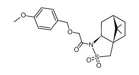 N-(((p-Methoxybenzyl)oxy)acetyl)-2,10-camphorsultam结构式