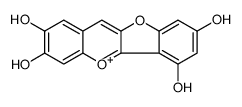[1]benzofuro[3,2-b]chromen-5-ium-2,3,6,8-tetrol Structure