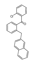 (2-CHLOROPHENYL)(2-(NAPHTHALEN-2-YLMETHYL)PHENYL)METHANONE结构式