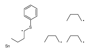 tributyl(1-phenylsulfanylbutyl)stannane Structure