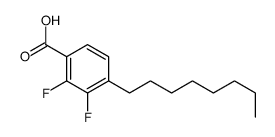 2,3-difluoro-4-octylbenzoic acid Structure