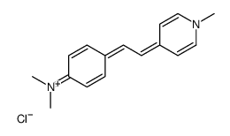 N,N-dimethyl-4-[2-(1-methylpyridin-1-ium-4-yl)ethenyl]aniline,chloride Structure
