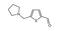 5-Pyrrolidin-1-ylmethyl-thiophene-2-carbaldehyde结构式