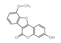 6H-Benzofuro[3,2-c][1]benzopyran-6-one,3-hydroxy-10-methoxy- Structure