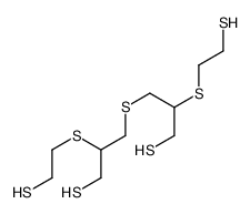 2-(2-sulfanylethylsulfanyl)-3-[3-sulfanyl-2-(2-sulfanylethylsulfanyl)propyl]sulfanylpropane-1-thiol结构式