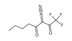3-diazo-1,1,1-trifluoro-2,4-octanedione结构式