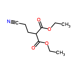 二乙基 2-(2-氰基乙基)丙二酸结构式