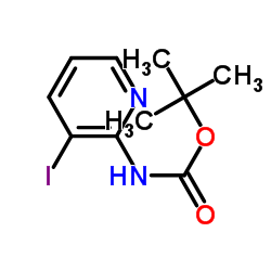 tert-Butyl (3-iodopyridin-2-yl)carbamate structure