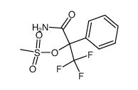 α-Mesyloxy-α-(trifluoromethyl)phenylacetamide结构式