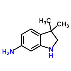 3,3-dimethyl-2,3-dihydro-1H-indol-6-amine structure