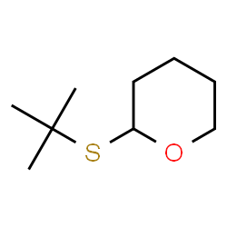 2-(tert-Butylthio)tetrahydro-2H-pyran结构式