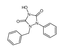 1-benzyl-4-hydroxy-2-phenyl-1,2,4-triazolidine-3,5-dione Structure