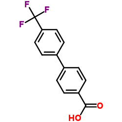 4'-三氟甲基-二苯基-4-甲酸结构式