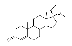 (17S)-17-Methoxypregn-4-en-3-one structure