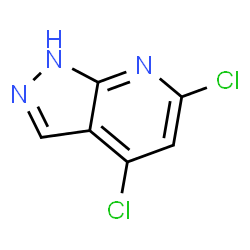 4,6-二氯-1H-吡唑并[3,4-b]吡啶结构式