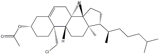 19-Chlorocholest-5-en-3β-ol acetate结构式