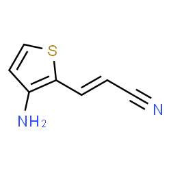 2-Propenenitrile,3-(3-amino-2-thienyl)-,(2E)-(9CI)结构式